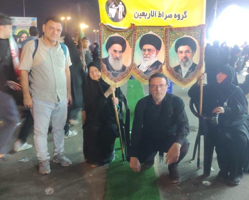 پیام حفاظت از طبیعت را در مسیر پیاده‌روی اربعین ترویج کردند